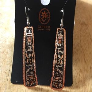 ✨Hammered Edge Copper Earrings ✨